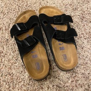 Birkenstock Black Suede Arizona